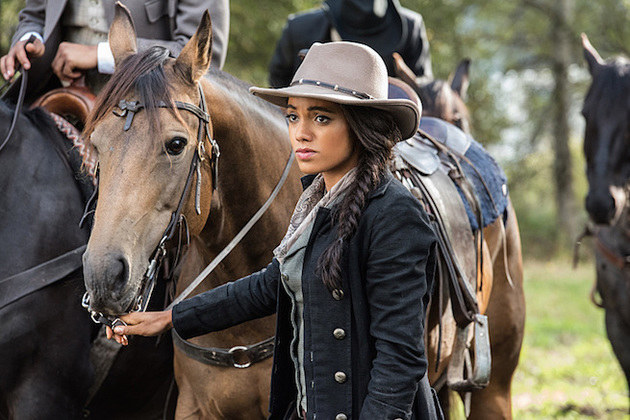 DC's Legends of Tomorrow --"Outlaw Country"-- Image LGN206a_0310.jpg -- Pictured: Maisie Richardson- Sellers as Amaya Jiwe/Vixen -- Photo: Dean Buscher/The CW -- ÃÂ© 2016 The CW Network, LLC. All Rights Reserved.