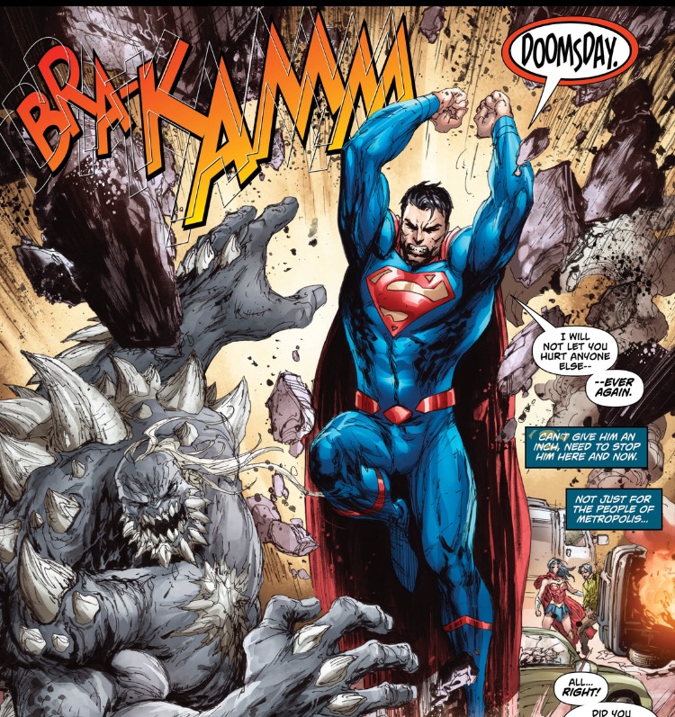 Action 960 Superman smashes Doomsday