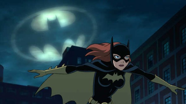 Batgirl jumping rooftops in 'Batman: The Killing Joke'.