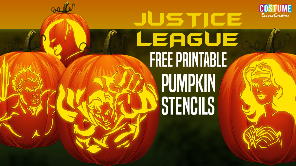 superhero pumpkin stencils printable
