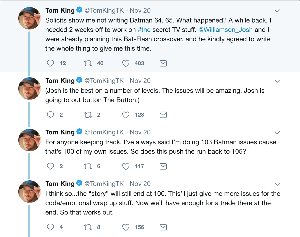 Tom King secret tv project dc comics news