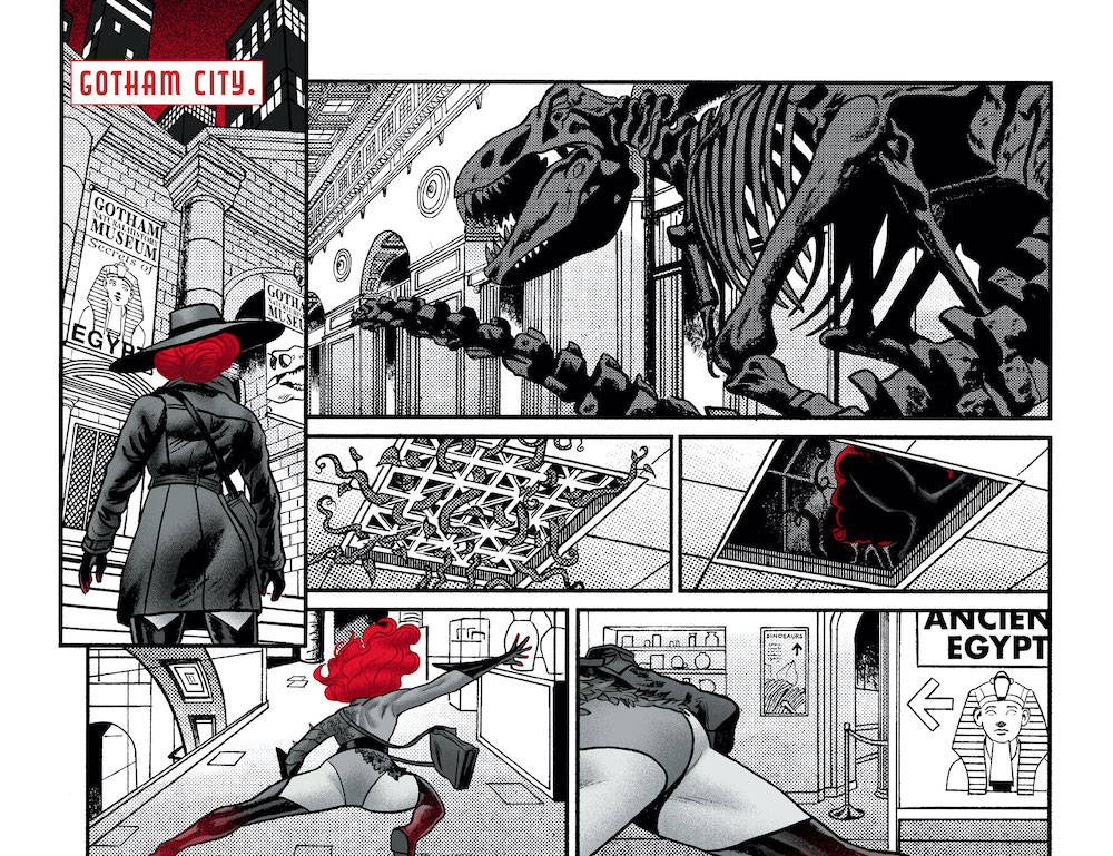 Review: Harley Quinn: Black + White + Red-Ivy-at-the-Museum