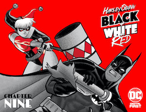 Harley-Quinn-Black-White-Red-#9-Cover