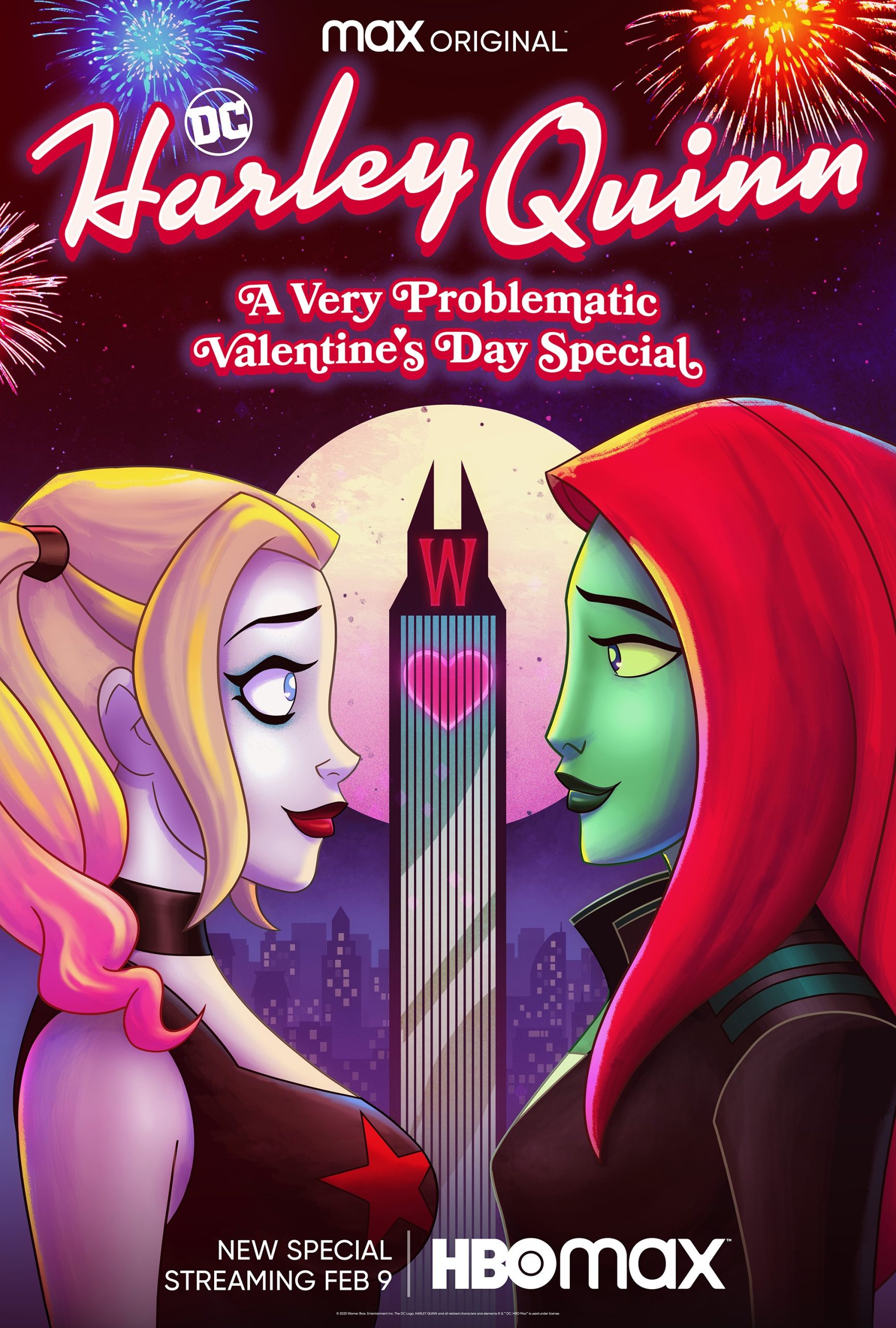 Harley Quinn and Poison Ivy on Valentine's Day