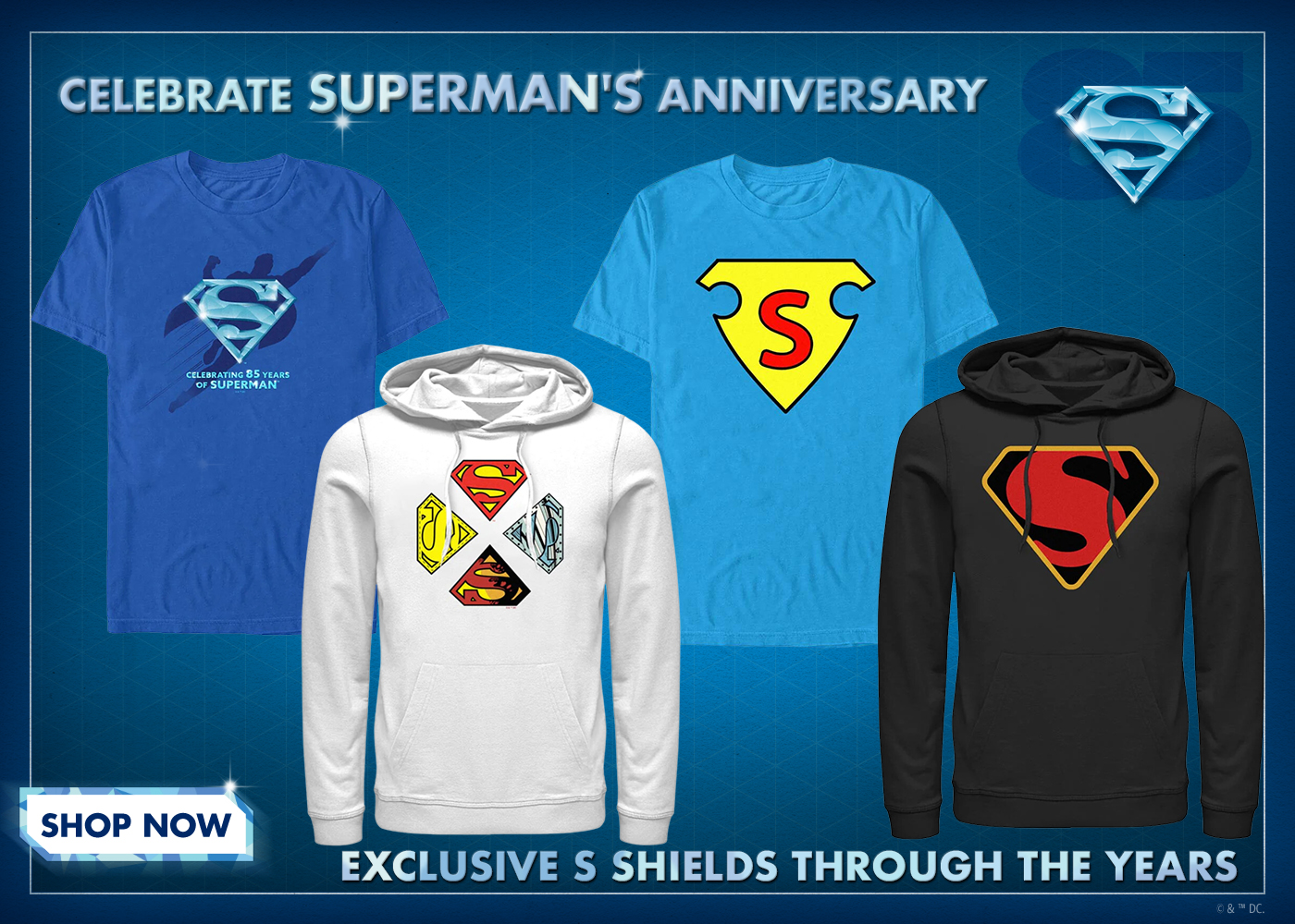 Celebrate Superman's Anniversary With New DC Shop Collection - DC